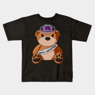 Beauty Pageant Teddy Bear Kids T-Shirt