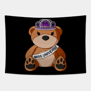 Beauty Pageant Teddy Bear Tapestry