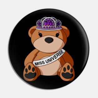 Beauty Pageant Teddy Bear Pin