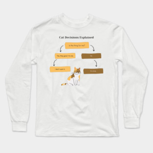 Cat Decisions Explained Long Sleeve T-Shirt