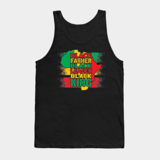 Black father black leader black king, Black History Month Tank Top