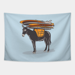 SURF DONKEY Tapestry