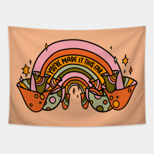 Mushroom Rainbow Tapestry