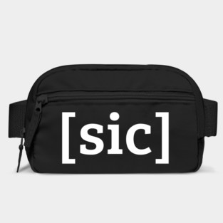 [sic] White Lettering Bag