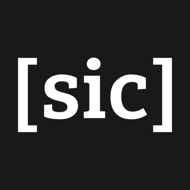 [sic] White Lettering by See Generally