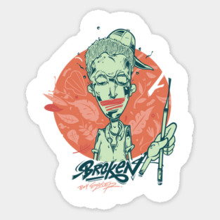 Broken Boy Soldier Sticker