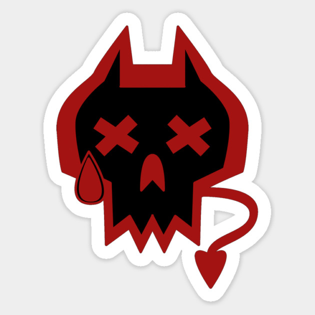 DEVIL'S SKULL VARIANT 1 Magnet by droidmonkey