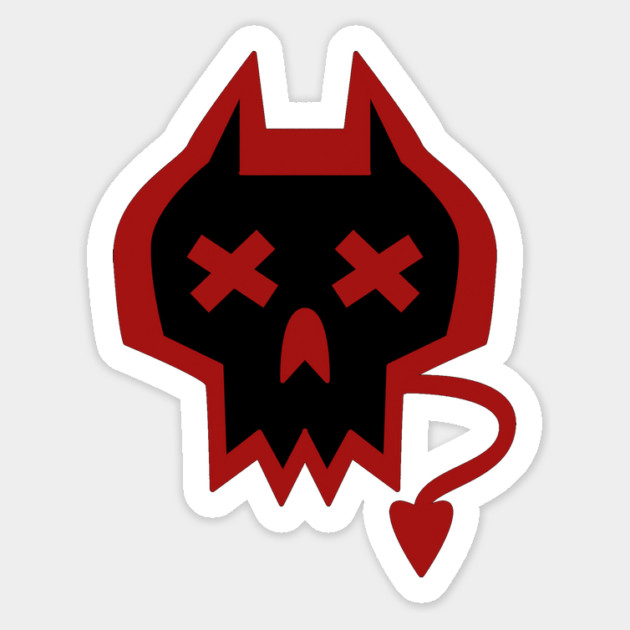 DEVIL'S SKULL VARIANT 3 Magnet by droidmonkey