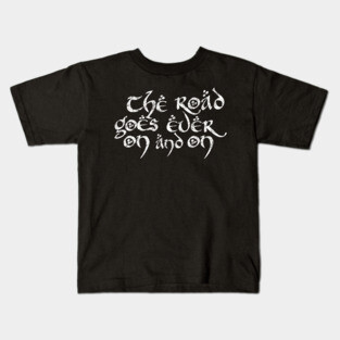 The road goes ever on and on (stack) Kids T-Shirt