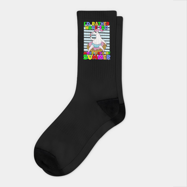 Rather Have 100 More Days of Summer Socks by belownormal