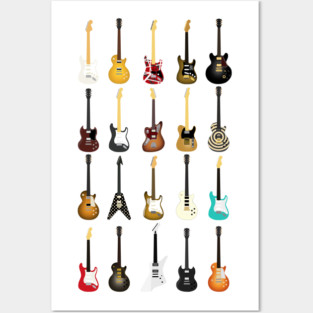 Guitar Collection Posters and Art