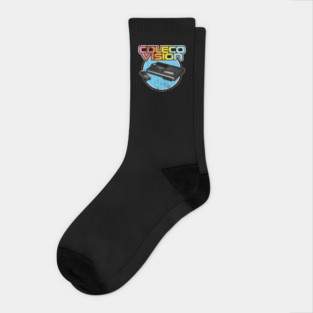 Colecovision Retro Home Gaming System 80's Vintage Distressed Look Socks