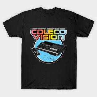 Colecovision Retro Home Gaming System 80's Vintage Distressed Look T-Shirt