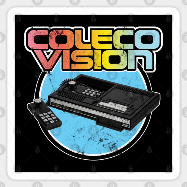 Colecovision Retro Home Gaming System 80's Vintage Distressed Look Sticker by Joaddo