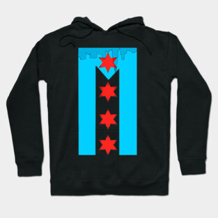 Chicago Flag + Puerto Rican Flag Hoodie