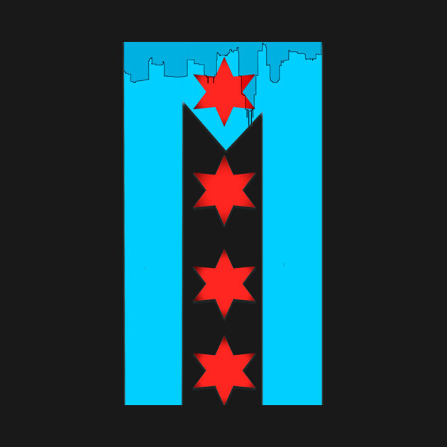 Chicago Flag + Puerto Rican Flag by GdotArroyo