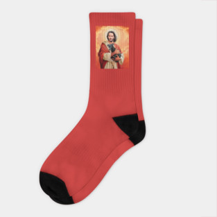 Saint Keanu Reeves Socks