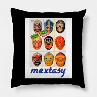 Mextasy Vintage Lucha Libre Edition Pillow