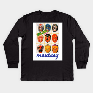 Mextasy Vintage Lucha Libre Edition Kids Long Sleeve T-Shirt
