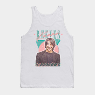 Keanu Reeves 90s Styled Aesthetic Design Tank Top