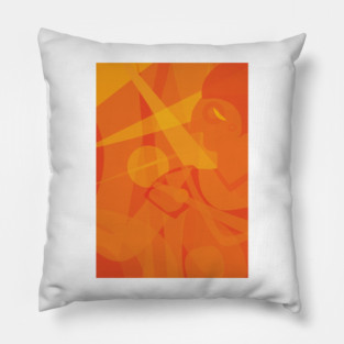 Orange Picasso Pillow