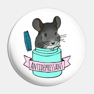 Antidepressant chinchilla Pin