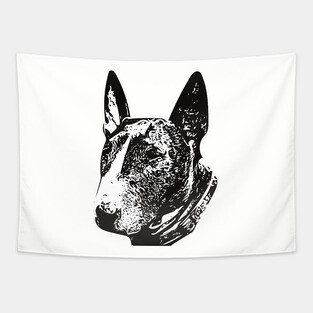 Brindle Bull Terrier Tapestry
