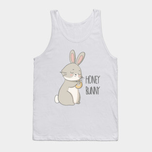 Honey Bunny Cute Rabbit Design Tank Top