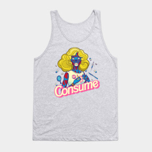 CONSUME (Beauty Doll version) Obey your God named Capitalism Fashion Tank Top