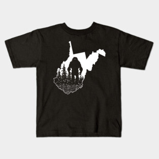 West Virginia Bigfoot Kids T-Shirt