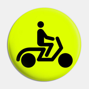 Scooter Icon Pin