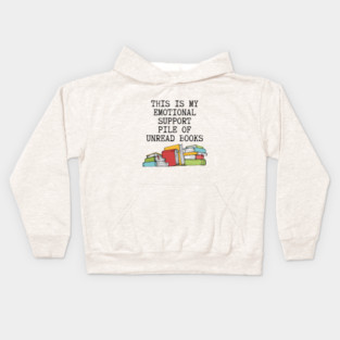 Emotional Support Books Kids Hoodie