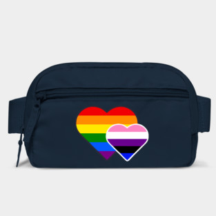 Gender Fluid Double Heart Bag