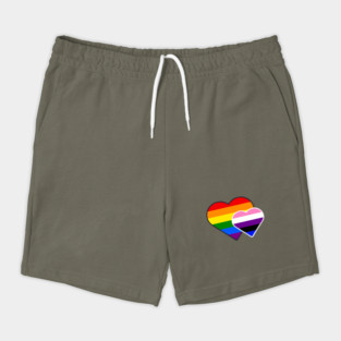 Gender Fluid Double Heart Shorts