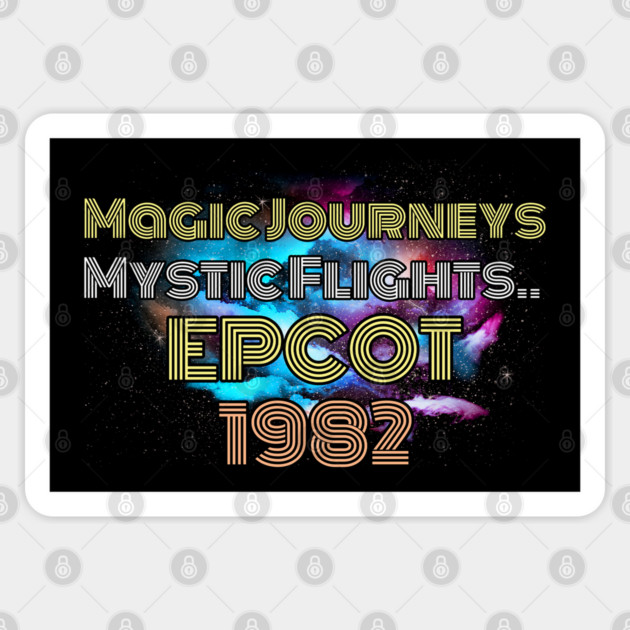 Magic Journeys Mystic Flights 1982 Attraction Vintage Retro Sticker by Joaddo