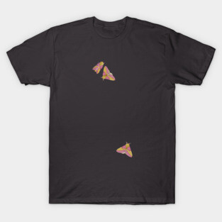 Rosy Maple Moth Gathering  (Actual size-ish) T-Shirt