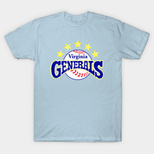Defunct Virginia Generals Minor League Baseball 1988 T-Shirt