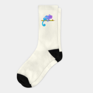 Colorblind chameleon Socks