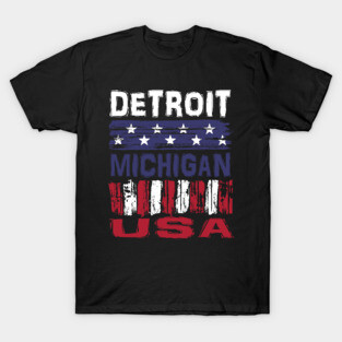 Detroit Michigan USA T-Shirt T-Shirt