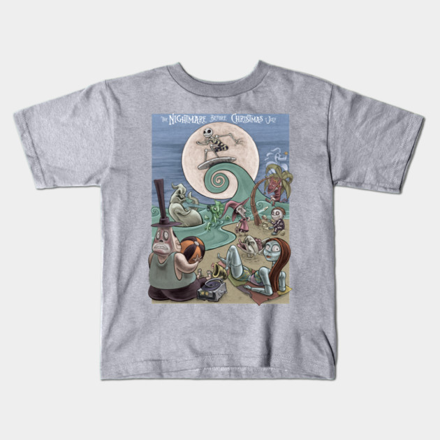 Nightmare Before Christmas in July Kids T-Shirt by majanation