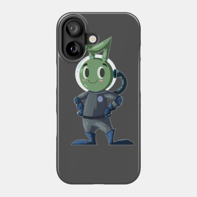 AN ALIEN RABBIT ASTRONAUT CARTOON CHARACTER Phone Case by droidmonkey