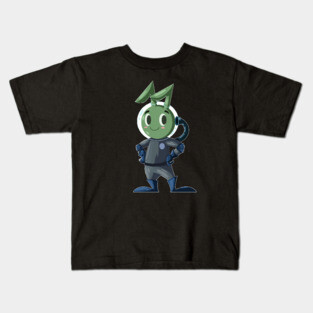 AN ALIEN RABBIT ASTRONAUT CARTOON CHARACTER Kids T-Shirt