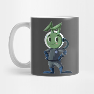 AN ALIEN RABBIT ASTRONAUT CARTOON CHARACTER Mug