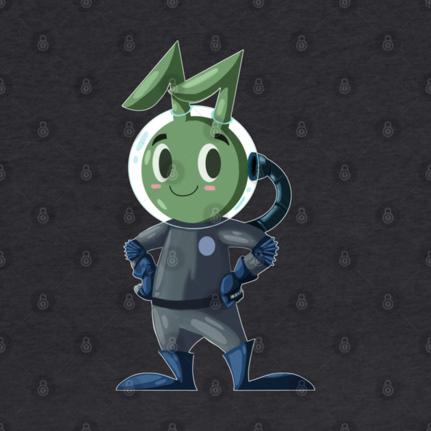 AN ALIEN RABBIT ASTRONAUT CARTOON CHARACTER by droidmonkey