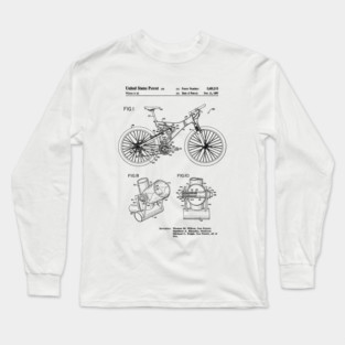 Mountain Bike Patent Inventors Black Long Sleeve T-Shirt