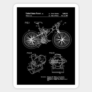 Mountain Bike Patent Inventors White Magnet