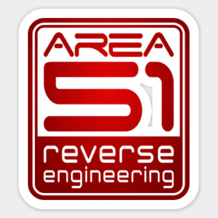 Area 51 Reverse Engineering Sticker