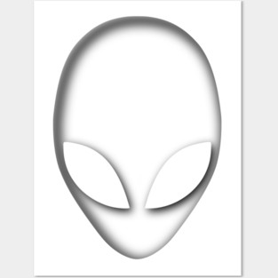 Subtle Alien Head Posters and Art