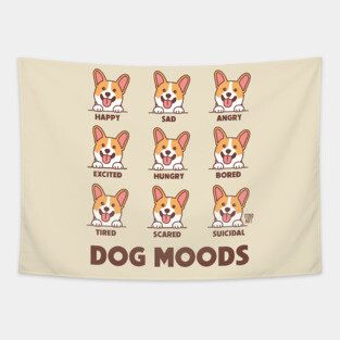 DOG MOODS Tapestry