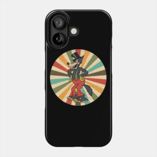 Vintage Cartoon Wolf Phone Case